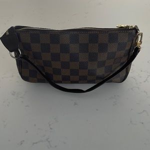 Louis Vuitton Damier Ebene Canvas Wristlet